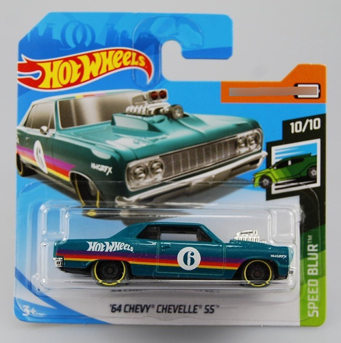 Hot Wheels # 10/10 - '64 Chevy Chevelle Ss - 1/64 - Fyd41