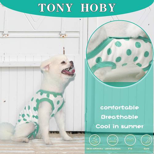 Tony Hoby Summer Dog Jumpsuit, Suave Pijama De Perros Transp