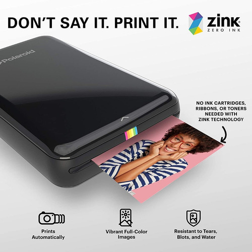 Imagen 4 de 5 de 20 Hojas Papel Fotografico Premium Zink Zero Ink 2x3