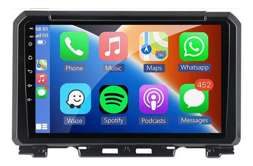 Radio Suzuki Jimny Carplay 4gb A. Auto + Cámara + Arness