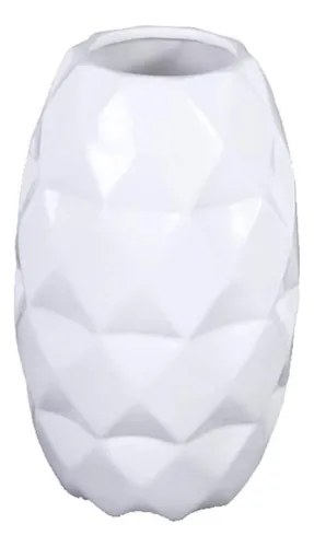 Jarron Ovalado De 15cm X 25cm Blanco