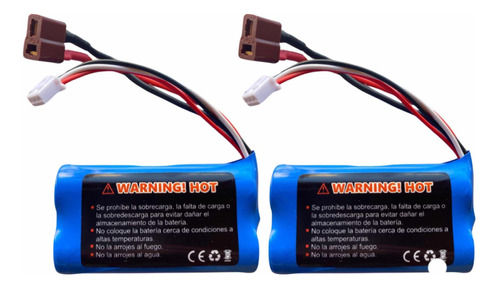 Baterías 2pz 7.4v 1500mah Con Cargador Para Dron, Rc ,barco