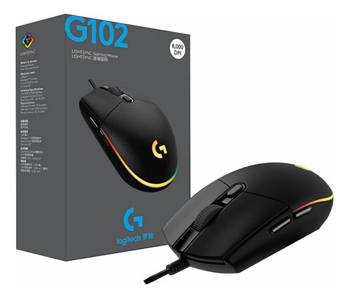 Logitech G102 Ratón Óptico Ambidextro Para Juegos De 6 Boton