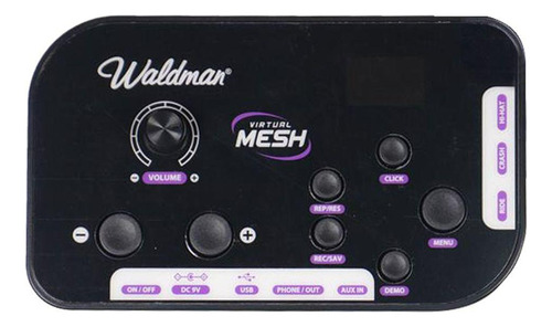 Bateria Eletrônica Waldman Vm-9 Virtual Mesh 9