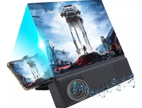 Amplificador De Pantalla De Imagen Lupa Celular 3d Bluetooth