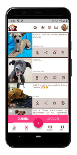 Imagem 3 de 10 de Sistema Adoção Pets Mais Baixado Do Brasil, 50mil Downloads