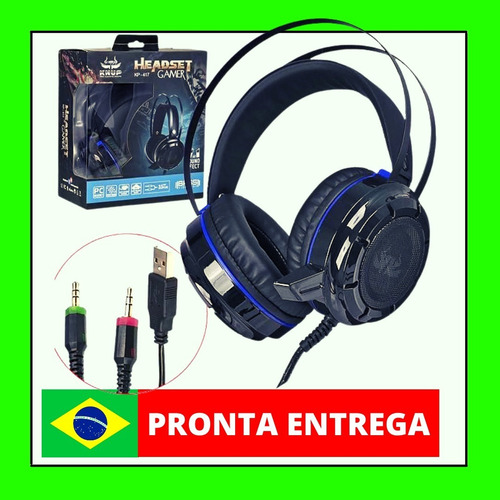 Imagem 3 de 5 de Fone Headset Pc Gamer 7.1 Bass Vibration Kp-417