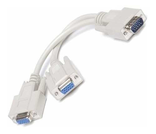 Cable Splitter Vga Macho A 2 Vga Hembra Multipantalla Tv Pc