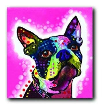 Enjoy It Pet Magnet, Boston Terrier Con El Arte Pop De Dean 