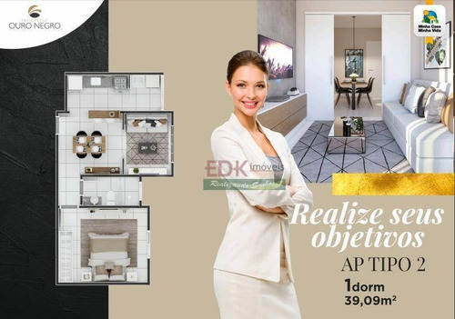 Imagem 2 de 5 de Apartamento Com 2 Dormitórios À Venda, 48 M² Por R$ 189.900,00 - Chácara Do Visconde - Taubaté/sp - Ap3725
