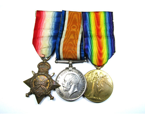 Barra De Medallas Británicas De La Primera Guerra Mundial