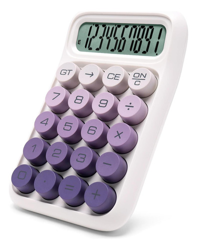 Calculadora De Interruptor Mecánico Exlliy, 10 Dígitos, Lcd