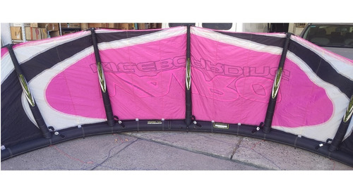 Imagen 5 de 9 de Kite Con Barra Mochila Vairo Pulsion 9 M Usado Sin Detalles