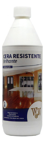 Cera Brilhante Líquida Resistente Piso De Madeira W&w 1l