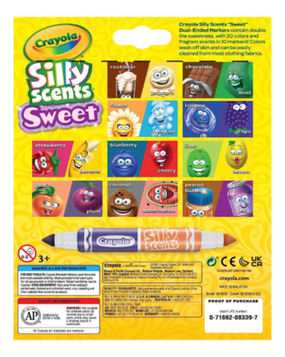 Marcadores Crayola 10 Piezas Con Olor Silly Scents Xchws C