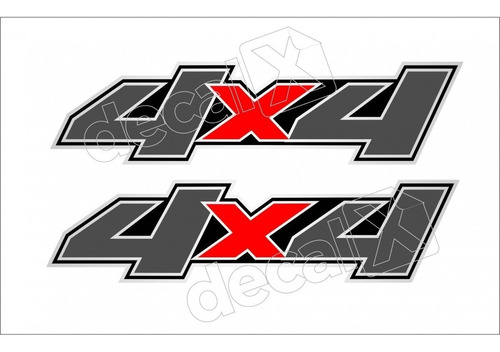 Emblema Adesivo Compatível 4x4 Ranger 2008 Par F169 Cor PADRÃO