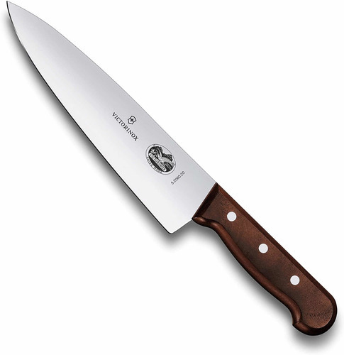 Cuchillo Chef Profesional Victorinox® Línea Wood, 20cm Color Marrón Oscuro