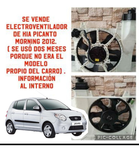 Motoventilador Con Depósito  Picanto Morning  2008-2012