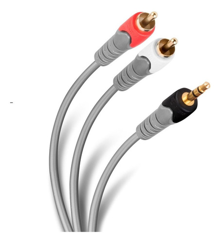 Cable Reforzado Plug 3,5 Mm A 2 Plug Rca De 3.6 M | 284-050