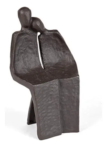 Danya B. Contemplative Lovers Escultura De Hierro Fundido -
