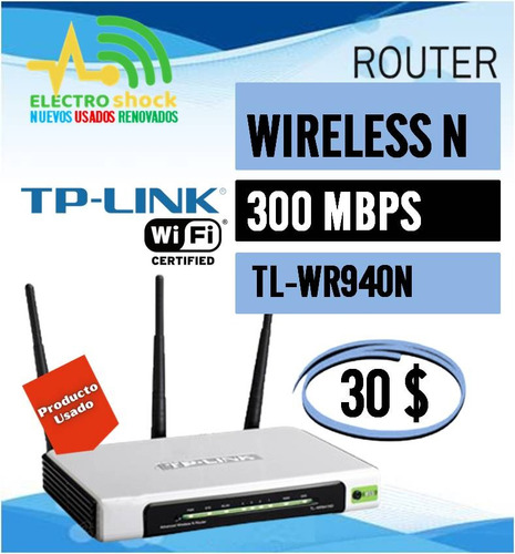 Router Tp-link Tl-wr940n Usado