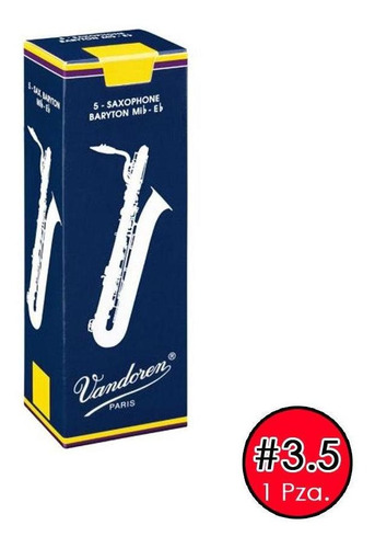 Caña No. 3 1/2 (1 Pza) Para Sax Barítono Vandoren Sr2435(5)