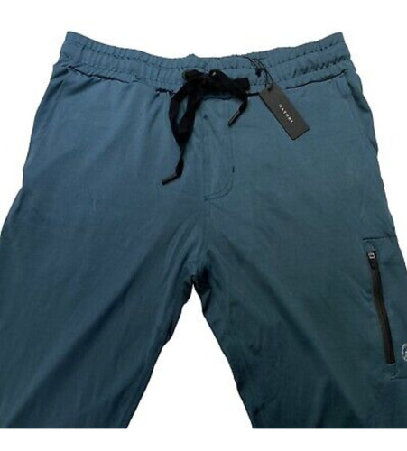 Pants Deportivo Para Correr Natori Hombre Jogger Azul