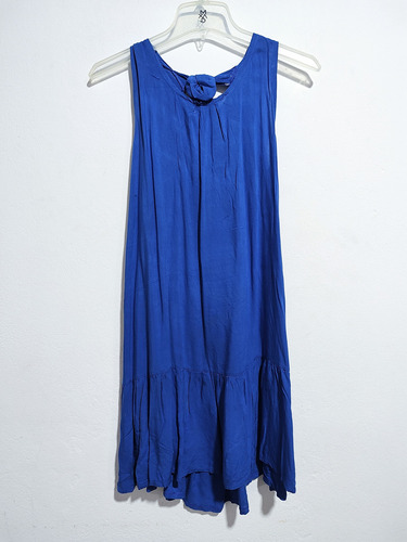 Vestido Solero Musculosa Color Azul Impecable