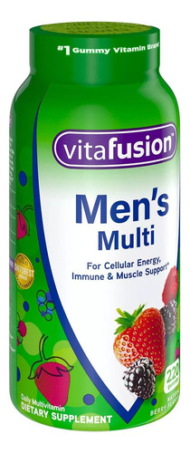 Vitafusion Multivitamínico Para Hombres Con 220 Gomitas Sabor Frutos Rojos