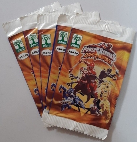 E733 - 05 Envelopes Lacrados Do Power Rangers Dinothunder