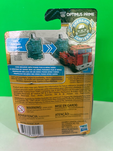 Optimus Prime Energon Igniters Transformers (Usado)