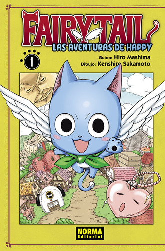 Fairy Tail Las Aventuras De Happy 01, De Mashima, Hiro. Editorial Norma Editorial, S.a. En Español