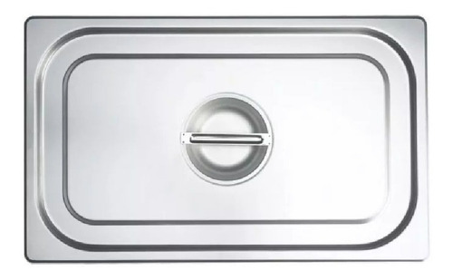 Tampa Inox 53x32,5x2cm P/cuba Gn 1/1 Sem Recorte