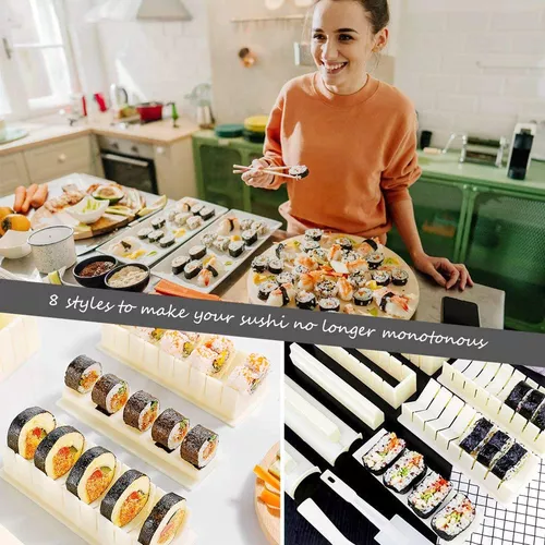 Máquina para hacer Sushi DIY fácil de limpiar, rodillo