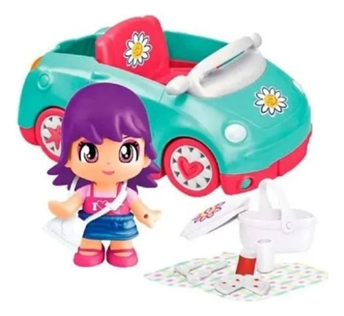Pinypon Mix & Match Auto Turquesa