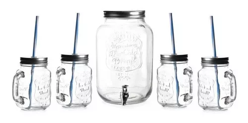 Juego de 2 jarras de agua de noche con vaso de vidrio, dispensador de  enjuague bucal de vidrio de 17…Ver más Juego de 2 jarras de agua de noche  con