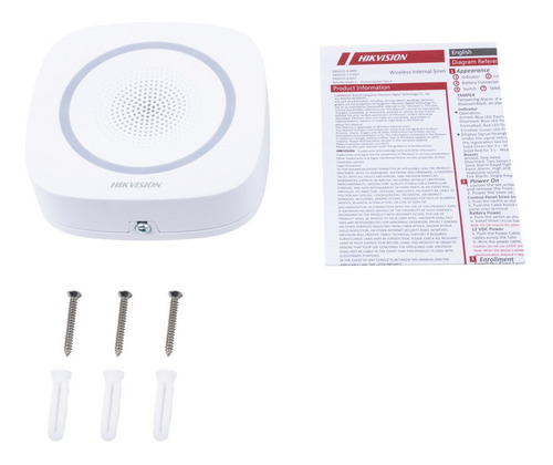Imagen 2 de 2 de Sirena Inalámbrica Para Panel De Alarma Hikvision / Dspsgwi