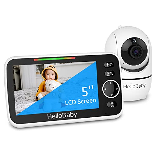 Hello Baby Monitor, 5''display, Pan-tilt-zoom Video Baby Mon