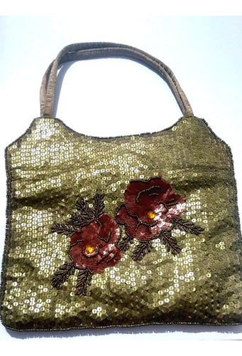 Cartera Italiana De Fiesta Bordada Con Lentejuelas 