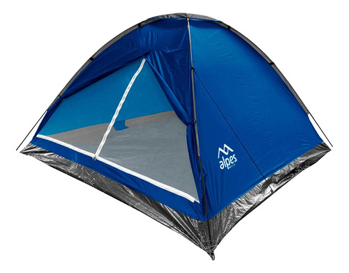 Carpa Dome Alpes Para 4 Personas Galápagos Azul