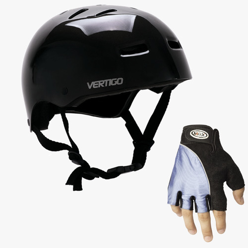 Casco Vertigo Free Style,bici,rollers + Guante. En Gravedadx