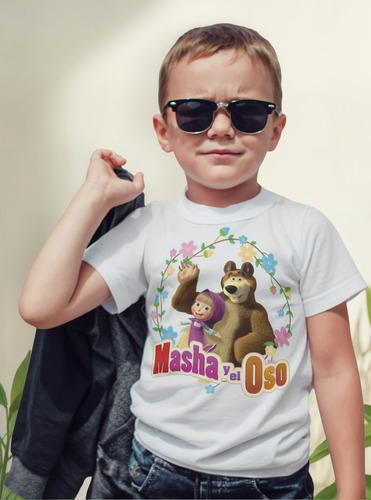 Remera Niño Niña Masha Y El Oso Alta Calidad