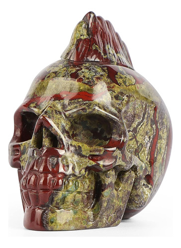 Artistone Figura De Calavera De Vidrio Tallada A Mano Con Cr