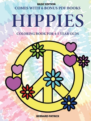 Libro Coloring Book For 4-5 Year Olds (hippies) - Patrick...