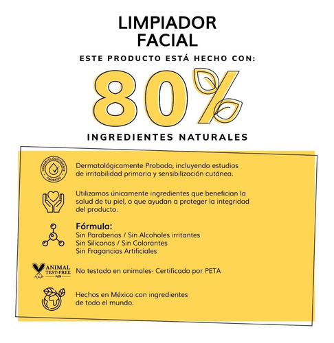 Imagen 7 de 8 de Gel Limpiador Facial Con Vitamina C + Vitamina E + Aloe Vera