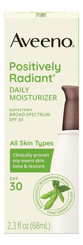 Hidratante Facial Diario Aveeno Positivamente Radiante Con FPS 30 68ml