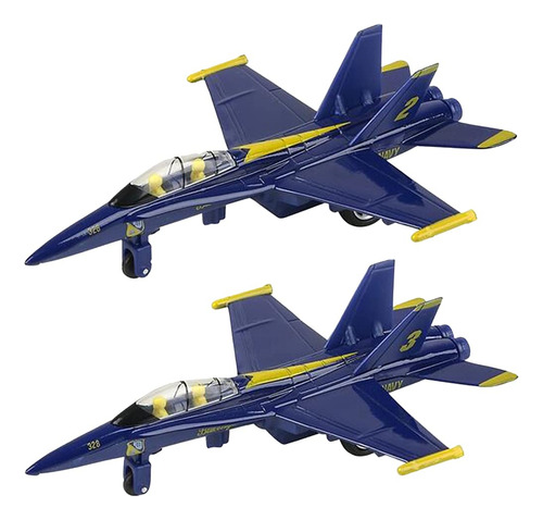 Artcreativity Jets De Angel Azul F-18 Fundidos A Presion Jum