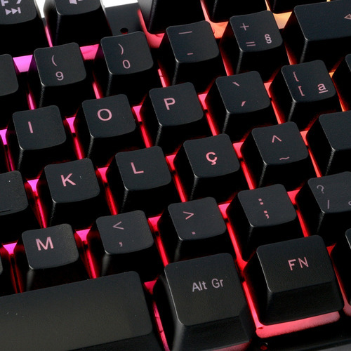 Teclado Gamer Semi Mecânico Led Iluminado Abnt2 Usb Pc T9