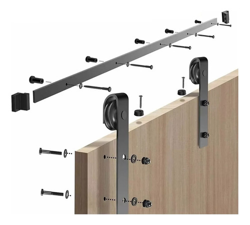 Riel 1.50 Mts Kit Para Puerta Granero Corrediza Mejor Precio