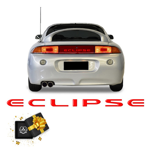 Adesivo Mitsubishi Eclipse Gst 1995/1998 Vermelho Refletivo